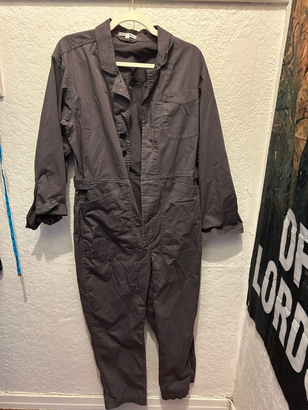 Alex Mill Gray Utility Jumpsuit